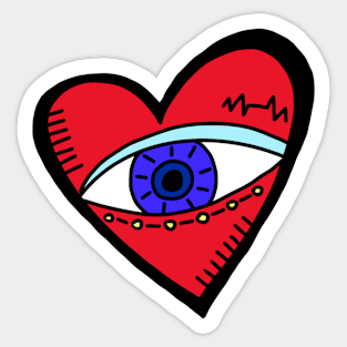 Hand-drawn Eye Collection Sticker